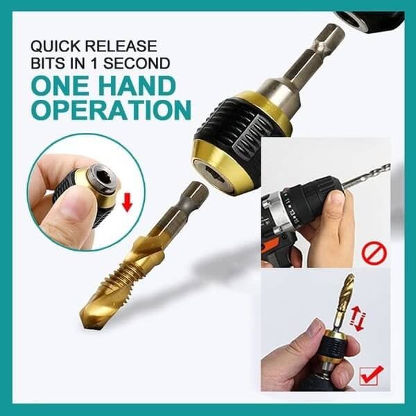 (🎁2025New Year Hot Sale🎁)Quick-release Hexagon Drill Bit Coupling